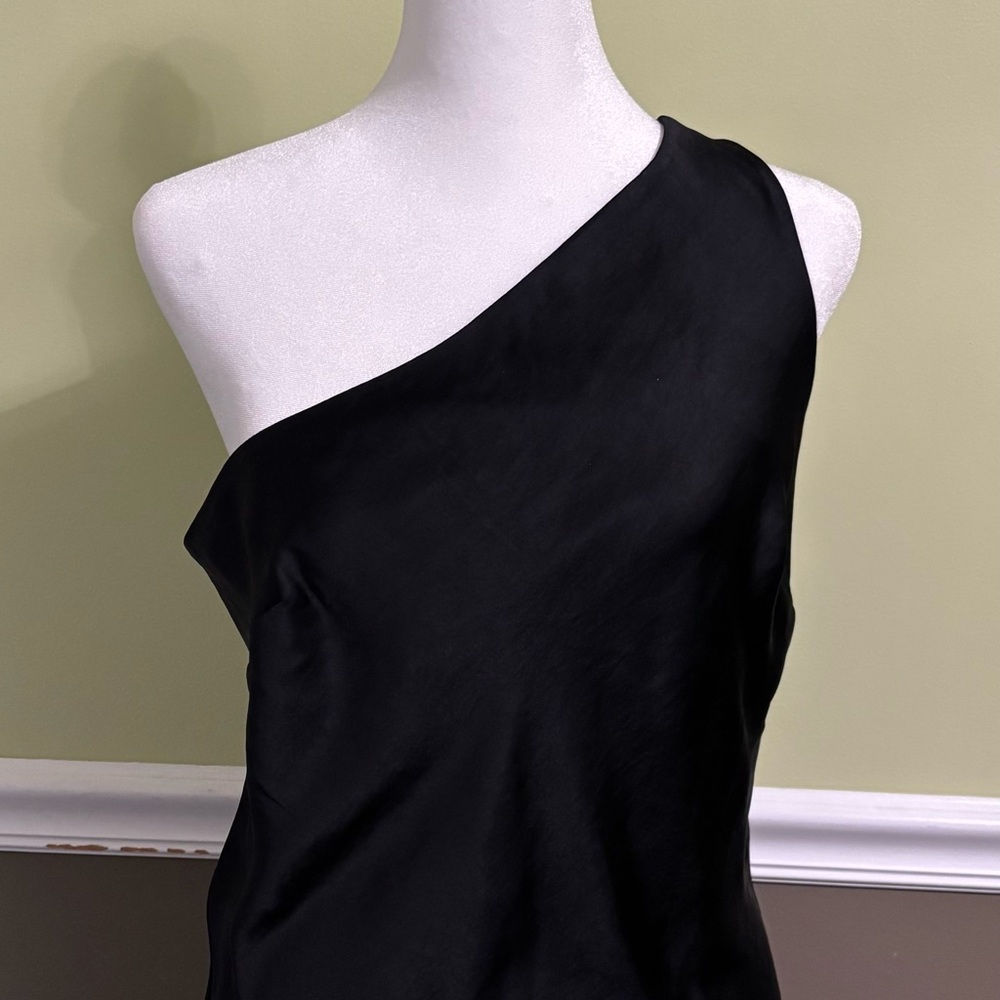 Express Black One-Shoulder Sheath Top